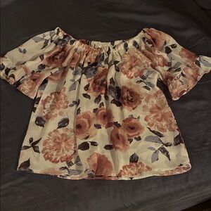 Sienna Sky Pinks, Blues and White Floral Blouse